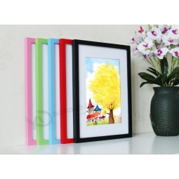 Factory Direct Sale Wholesale Creative Multicolor and Multi Sized Solid Wood Photo Frame