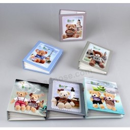 Venda quente dos desenhos animados urso de pelúcia série álbum de fotos com preço de venda, 4d álbum de bebê