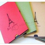 A5 Iron Tower Retro Manually Pasting Baby Photo Album with Solid Paper Sets