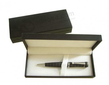 Boîte noire de stylo de couverture de papier spécial fin