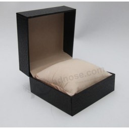Lichee Pattern Flip Watch Box, Watch Packing Box, Glue Box, Plastic Watch Box