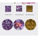 Customized Elegant Paper Square Chocolate Packaging Box, 25 Grids of Chocolate Box