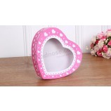 High Quality Heart Shape Chocolate Box with PVC Window, Chocolate Packaging Box, Festival Gift Box