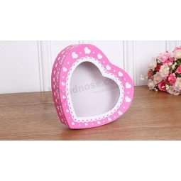 High Quality Heart Shape Chocolate Box with PVC Window, Chocolate Packaging Box, Festival Gift Box
