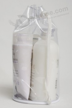 批发定制高-最终环保PVC拉丝袋塑料礼品袋