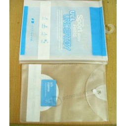 Wholesale customized high-end Eco-Friendly Clear PVC Hook Bag Garment Bag