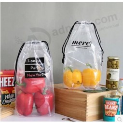 Wholesale customized high-end Accept Custom Order Heat Seal PVC Promotion Drawstring Bag