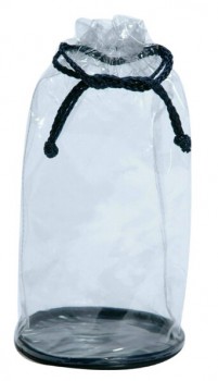 Venda por atacado personalizado de alta-Final transparente plástico PVC dom sacos saco de cordão