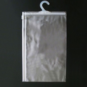 Al por mayor personalizado alto-Bolsa de suspensión de Cloruro de polivinilo transparente muestra final libre