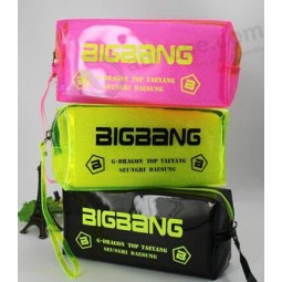 Wholesale customized high-end Eco-Friendly Zipper PVC Stationary Bag PVC Pencil Bag