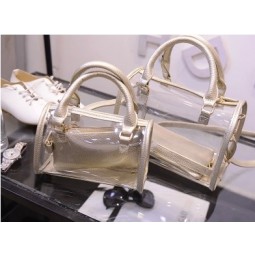 Wholesale customized high-end Simple and Fashionable Waterproof PVC Transparent Hobo Bag