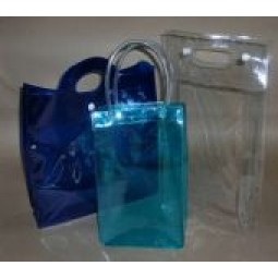 Wholesale customized high-end Colors Clear PVC Zipper Bags PVC Handbags