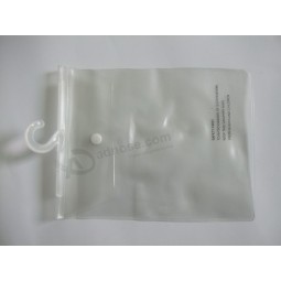 Customized high quality Frosted EVA Hanger Bag with Button Closure