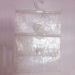 Customized high quality OEM Durable Clear PVC Hanger Bag with Custom Logo