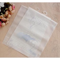 Customized high quality Matte Environmental Protection Linked Zipper EVA Bags