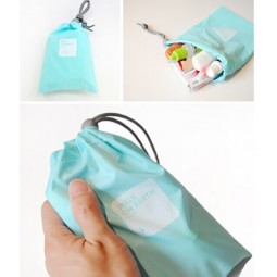 Customized high quality Waterproof Printing PVC Small Drawstring Bag