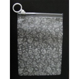 Customized high quality Plain Pattern Waterproof Zipper PVC Flat Pocket