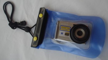 Mini bolso impermeable y transparente de alta calidad del Cloruro de polivinilo de la cámara impermeable