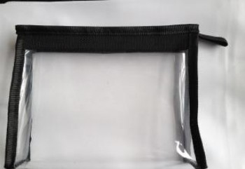 Bolso cosmético a prueba de agua del Cloruro de polivinilo transparente de alta calidad modificado para requisitos particulares de la alta calidad