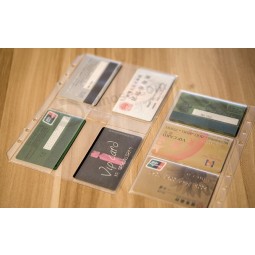 生态 personalizado de alta calidad-Bolsa de tarjeta pequeña amigable Cloruro de polivinilo \ eva, libro de tarjetas de oficina