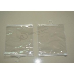 Customized high quality OEM Custom Print Durable Clear PVC Hanger Bag