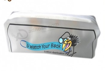 Venda por atacado personalizado de alta-Fim durável moda PVC escola saco de lápis com Logotipotipo personalizado