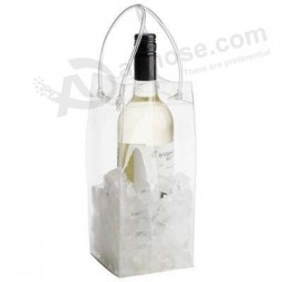 定制高品质新设计热销-卖清晰的PVC酷酒袋