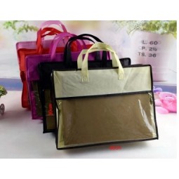 Customized high quality Dust-Proof Transparent PVC Quilt Bags Handbags