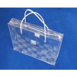 Customized high quality Waterproof and Dustproof Transparent PVC Handbag
