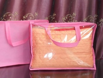 Maßgeschneiderte Qualität Farbe transparent Quilt Staub Handtasche