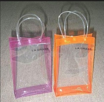 Maßgeschneiderte hochwertige Mode Hit Farbe transparent wasserdicht Taste PVC Handtasche