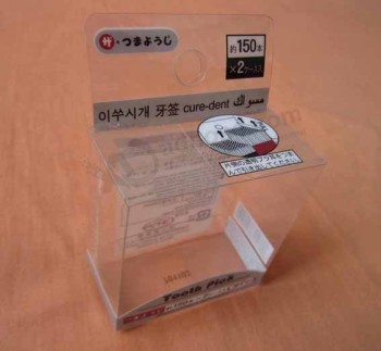 Caja de presentación de empaquetado clara de alta calidad del Cloruro de polivinilo de la fabricación de alta calidad de China