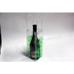 Bolsa reciclable de alta calidad del vino de la manija del Cloruro de polivinilo de la alta calidad modificada para requisitos particulares