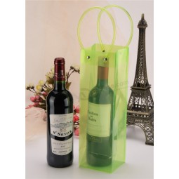 подгонянное высокое качество multi-цветной пвх рукав портативный подарок винный мешок