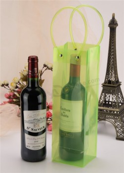 Personnalisé de haute qualité multi-Tuyau de Pvc de couleur portable cadeau vin sac