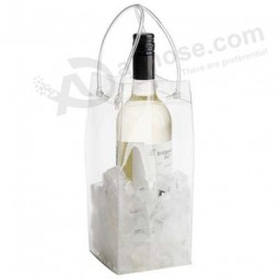 Bolso de hielo de alta calidad personalizado del hielo del Cloruro de polivinilo del bolso de la cerveza del vino rojo de la calidad