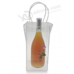 Personalizado de alta calidad simple y se puede personalizar variedad de color Cloruro de polivinilo ice wine bag