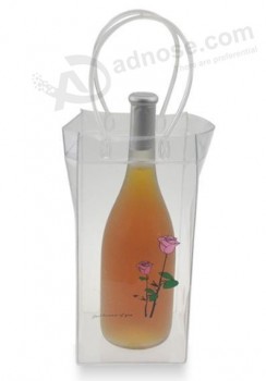 Personalizado de alta calidad simple y se puede personalizar variedad de color Cloruro de polivinilo ice wine bag