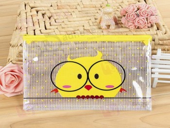 Customized high quality Mini Cute Colored PVC Mesh Stationery Bag