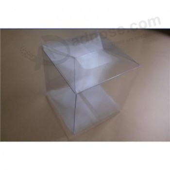 Caja de empaquetado del doblez del plástico del Cloruro de polivinilo claro de alta calidad modificado para requisitos particulares