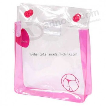 Aangepaste hoge kwaliteit oem plastic duidelijk geschenk verpakking Pvc tas