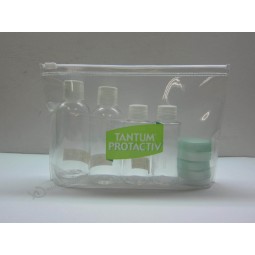 Customized high quality Eco-Friendly Clear PVC Gusset Bag