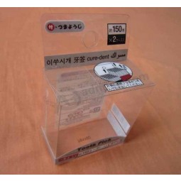 Customized high quality Clear PVC Plastic Stand up Box with Hanging Holes