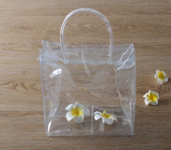 Bolsos cosméticos personalizados de alta calidad del Cloruro de polivinilo bolsos transparentes del regalo