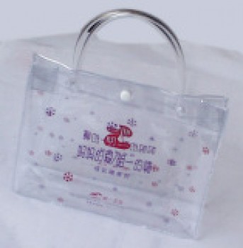 Wholesale Customized high quality PVC Button Bag with Handle