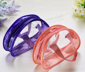 Wholesale Customized high quality Transparent PVC Plastic Bags Eco - Friendly Zipper Gift Bags