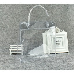 оптовые подгонянные высокое качество горячее - нажимая прозрачный пластиковый косметический мешок для подарка из пвх