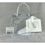 En gros personnalisé de haute qualité chaud - En appuyant sur le sac de cadeau de sac cosmétique en plastique transparent Pvc