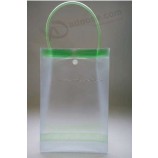 Wholesale Customized high quality Heat Seal Clear PVC Promotion Bag with Handle