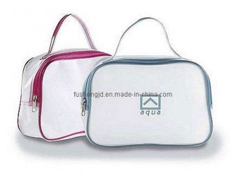 Großhandel maßgeschneiderte hochwertige Reißverschluss PVC Hand Tasche für Damen